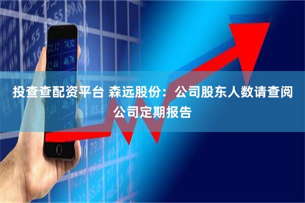 投查查配资平台 森远股份：公司股东人数请查阅公司定期报告
